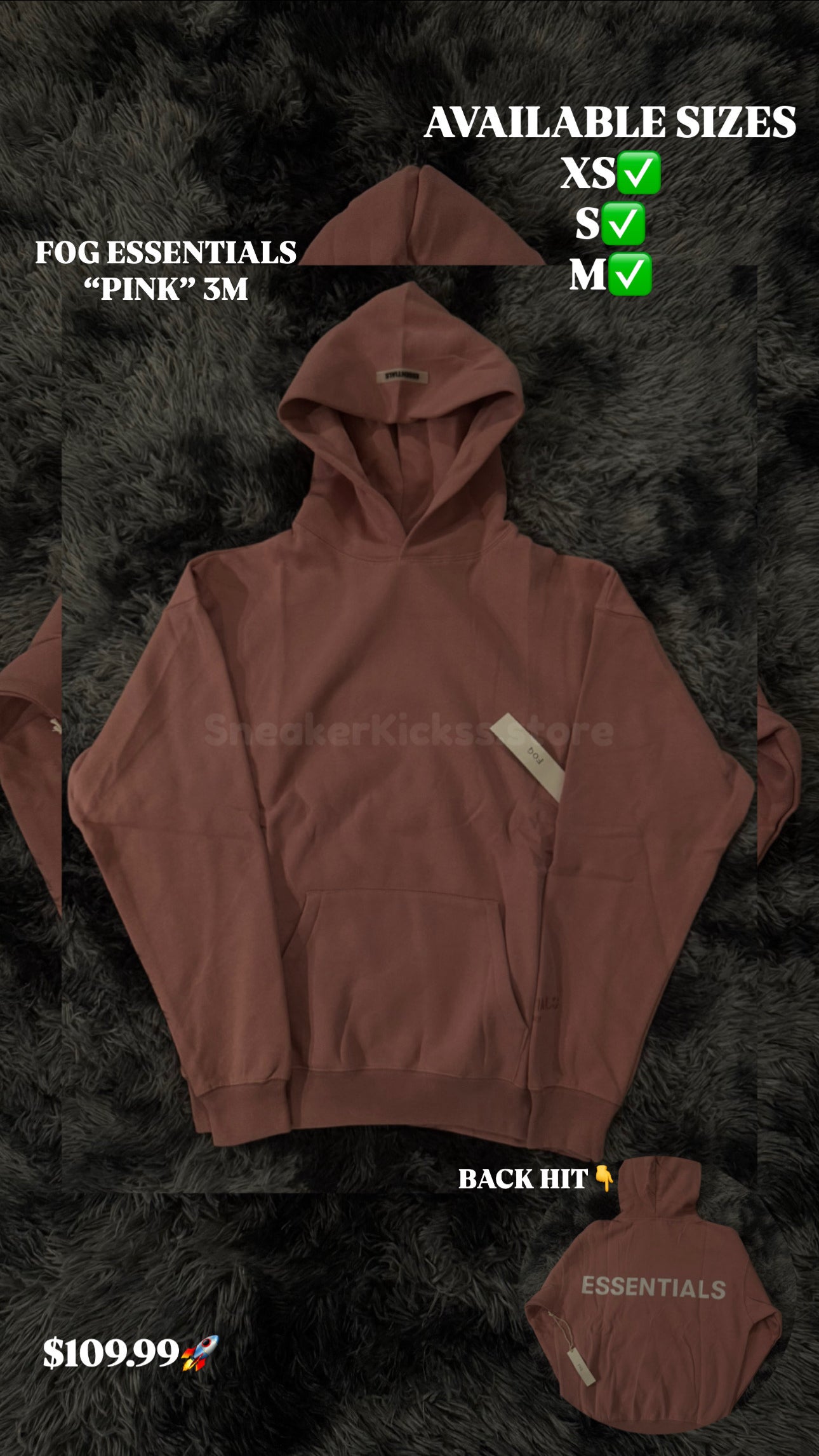 FOG Essentials “PINK” 3M LOGO (REFLECTIVE)