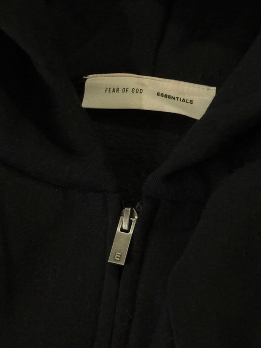 FOG Essentials “JET BLACK” ZIP UP HOODIE