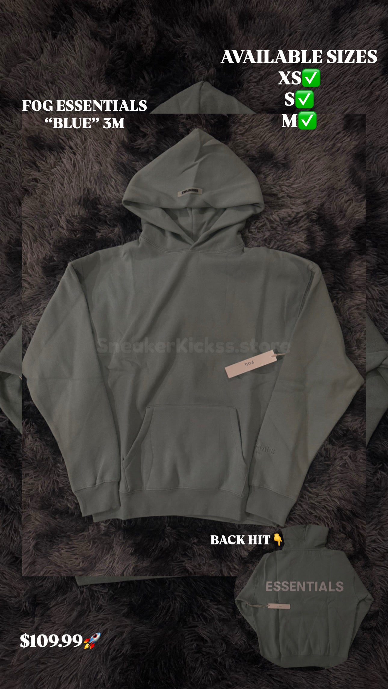 FOG Essentials “BLUE” 3M LOGO (REFLECTIVE)